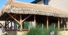 Load image into Gallery viewer, Mexican Tiki Palm Thatch Ridge Cap Roll 30"x 12' - Palapa Umbrella Thatch Company Online