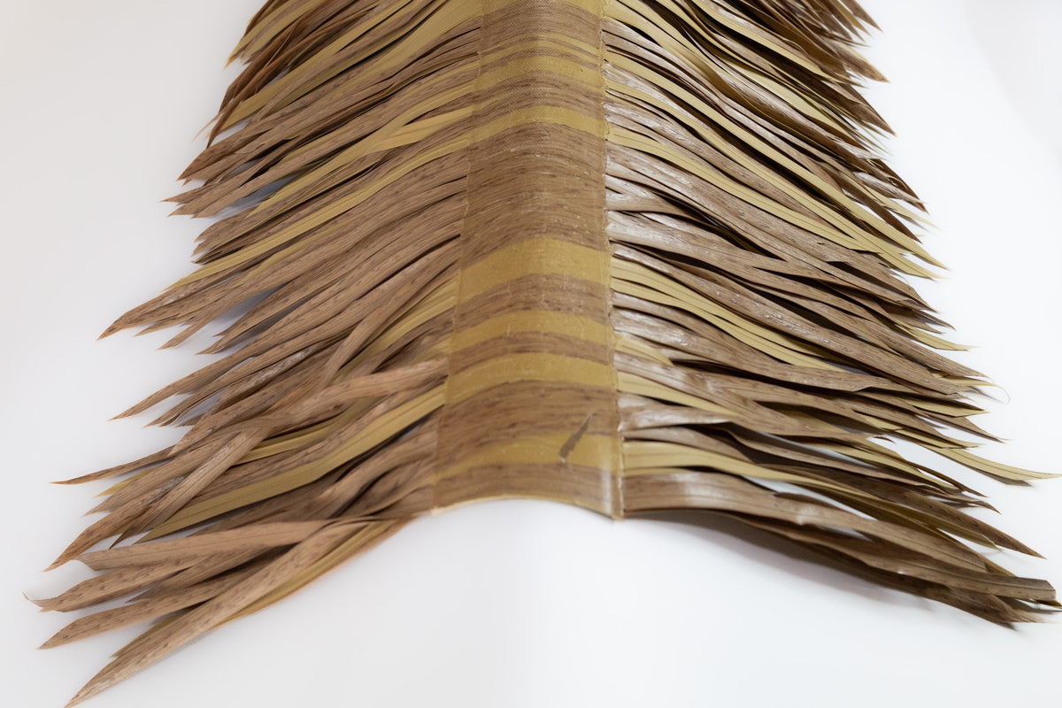 D14 Artificial Synthetic Palm Tiki Thatch Roll 24x20 Ridge Cap