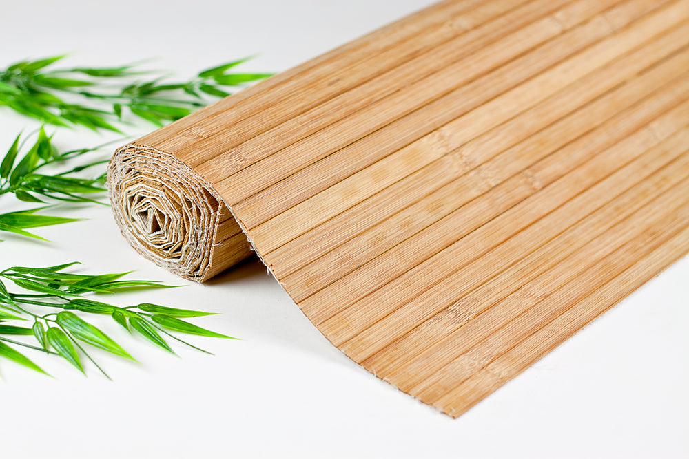 Bamboo Paneling Carbonized Finish 4' x 8' - Palapa Umbrella Thatch