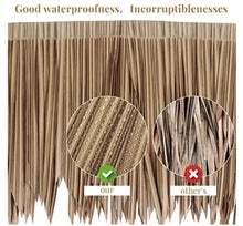 Load image into Gallery viewer, D7 Artificial Synthetic Palm Tiki Thatch Roll 24&quot;x 35&#39;