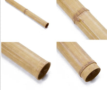 Load image into Gallery viewer, 2&quot; x 4ft Natural Bamboo Poles