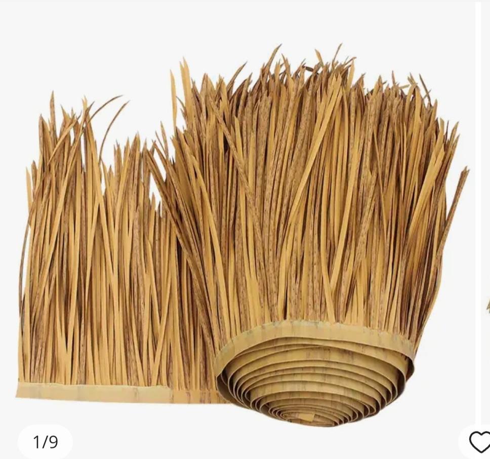 Artificial Synthetic Palm Tiki Thatch Roll 24