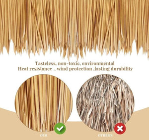 D5 Artificial Synthetic Palm Tiki Thatch Roll 24"x 25'