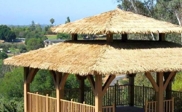 NAKAN Artificial Thatch Roofing Panel for Tiki Hut Bar, Synthetic