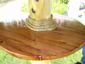 Palapa Umbrellas Round Pinewood Table - Palapa Umbrella Thatch Company Online
