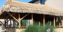 Load image into Gallery viewer, Mexican Tiki Palm Thatch Ridge Cap Roll 30&quot;x 15&#39; - Palapa Umbrella Thatch Company Online